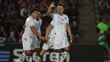 Ali Avila celebrates his goal 0-1 of Queretaro during the 17th round match between FC Juarez and Queretaro as part of the Liga BBVA MX, Torneo Apertura 2025 at Olimpico Benito Juarez Stadium, on November 07, 2025 in Ciudad Juarez, Chihuahua, Mexico.