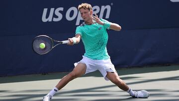 El tenista español Martín Landaluce durante el US Open 2022