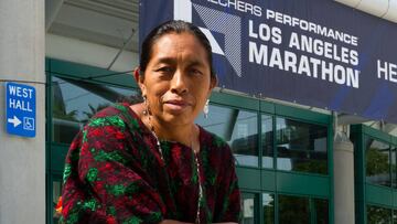 María del Carmen Tun Cho de 46 años se convirtió en la primera mujer guatemalteca maya en correr el maratón de Los Ángeles. Recorrió 26 millas en 4 horas y 47 minutos.