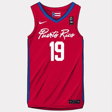 Así son las camisetas que se usarán durante el Mundial de Baloncesto