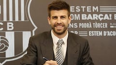 Gerard Piqué very happy to extend Barcelona contract
