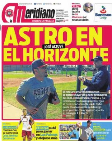 Portadas de la prensa mundial