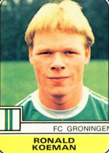 Ronald Koeman, técnico de Southampton, en sus inicios en el Groningen de Holanda. Fue figura del Barcelona a inicios de la década de los noventa.