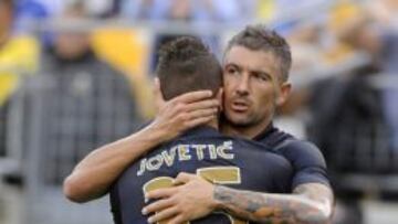 Jovetic, estelar en la noche de ayer.