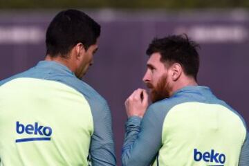 Leo Messi y Luis Suárez