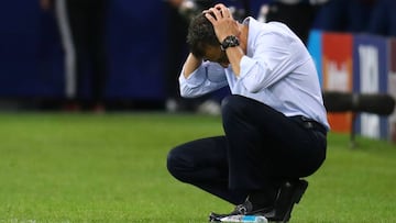 Juan Carlos Osorio, durante la derrota de M&eacute;xico ante Alemania.