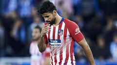 Costa, a quien quiere la Roma, en un partido con el Atl&eacute;tico. 