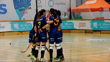 10/11/22  HOCKEY PATINES FEMENINO 
World Skate Games  PARTIDO DE CUARTOS 
SELECCION ESPAÑOLA ESPAÑA  -  COLOMBIA 
ALEGRIA 