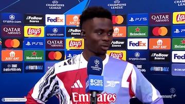 Saka: “Vimos todo lo que estaba pasando en las redes sociales, diciendo que iban a remontar...”