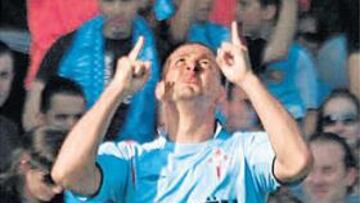 <b>EL SALVADOR. </b>Baiano celebra el gol que el dio un vital triunfo al Celta.