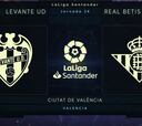 Resumen y goles del Levante vs. Betis de Liga Santander