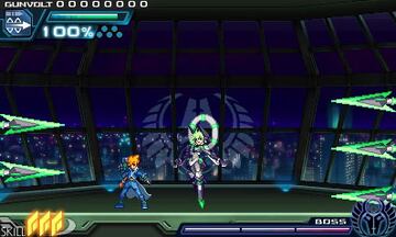 Captura de pantalla - Azure Striker Gunvolt (3DS)