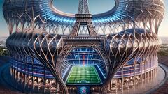 Los espectaculares estadios de la Ligue 1 según la IA