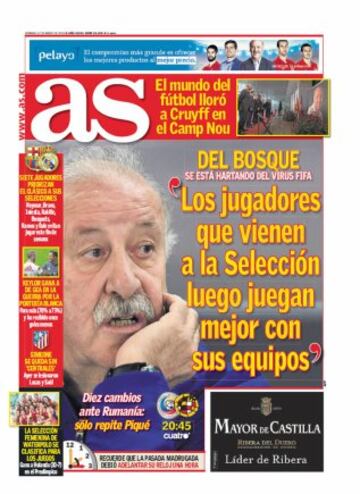 Las portadas de AS de marzo