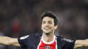 <b>PROTAGONISTA. </b>Javier Pastore celebra uno de los goles conseguidos con el París Saint Germain.