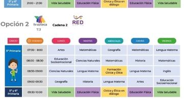 Aprende en Casa II: horarios de clases del 30 noviembre al 4 diciembre