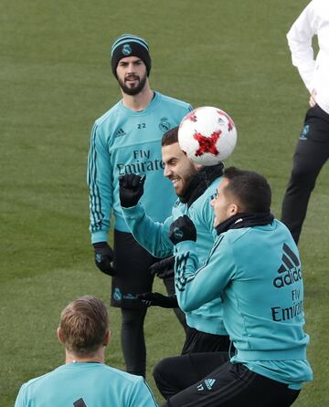 El entrenamiento del Madrid antes de volver a la Copa