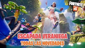 fortnite evento verano 2023 escapada veraniega cambios novedades recompensas