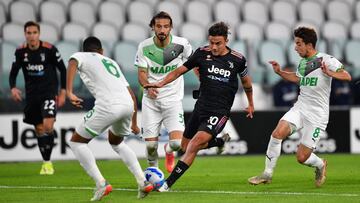 Partido de Serie A entre Juventus y Sassuolo