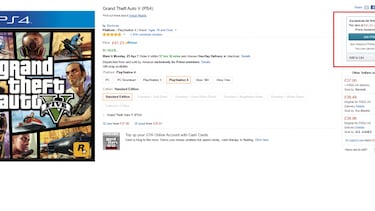 Amazon UK limita algunos juegos a su suscripción Prime