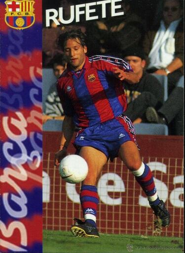 Francisco Joaquín Pérez Rufete, conocido simplemente como Rufete, se formó en las categorías inferiores del FC Barcelona y debutó con el primer equipo en la última jornada de la temporada 1995/96. Aunque su participación fue breve, marcó el inicio de su carrera en la élite.