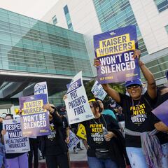 Do Kaiser Permanente clients still have to pay membership fees during the workers strike?