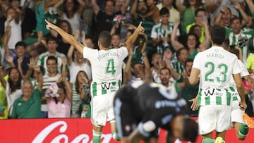 Feddal celebró así su gol al Celta.