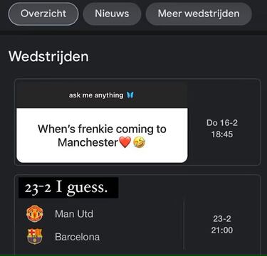 El troleo de la novia de De Jong a los fans del Manchester United