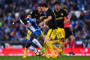 Felipe Caicedo with Gabi and Godin.