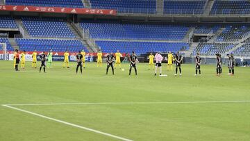 19/07/20  PLAY OFF PROMOCION DE ASCENSO A SEGUNDA DIVISION  PROTOCOLO CORONAVIRUS  COVID-19   CARTAGENA  -  ATLETICO BALEARES   MINUTO DE SILENCIO