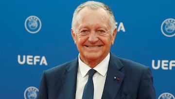 Jean-Michel Aulas, presidente del Lyon. 