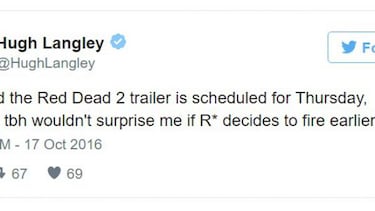 El tráiler del nuevo Red Dead Redemption se mostrará este jueves