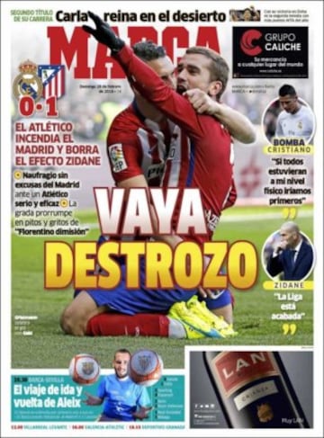 Portadas de la prensa mundial