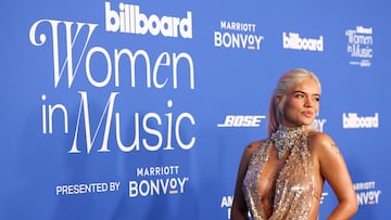 Karol G attends the Billboard Women in Music Awards in Inglewood, California, U.S., March 6, 2024. REUTERS/Mario Anzuoni