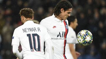 Edinson Cavani y Neymar.