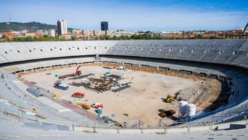 GRAFCAT6270. BARCELONA, 13/11/2023.- En las oficinas del FC Barcelona y de Limak Construction, la empresa turca encargada de remodelar el Spotify Camp Nou, hay dos fechas marcadas en rojo en el calendario: noviembre de 2024, cuando se espera que el primer equipo de fútbol vuelva a jugar en el estadio con un 66% del proyecto completado, y junio de 2026, fecha en la que se prevé que finalicen las obras. EFE/Víctor Salgado/FC Barcelona ***SÓLO USO EDITORIAL SOLO USO PERMITIDO PARA ILUSTRAR LA NOTICIA QUE APARECE EN EL PIE DE FOTO*** (CRÉDITO OBLIGATORIO)
