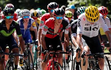 Richie Porte rueda entre el grupo de favoritos con Nairo Quintana y Chris Froome.