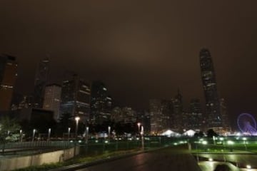 Hong Kong, China, durante la Hora del Planeta