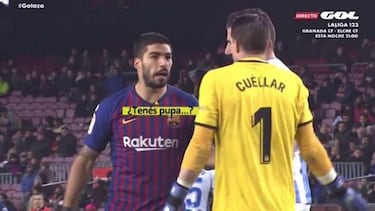 La conversación entre Cuéllar y Luis Suárez: "¿Tienes pupa?"