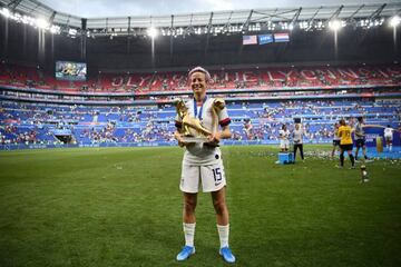 Mega Rapinoe scored two goals in the 2019 World Cup final.