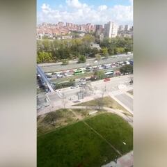 El estado de alarma declarado y esta caravana de Semana Santa en la A3 de Madrid