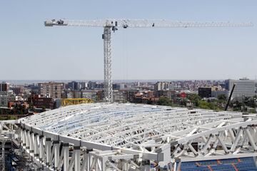 El avance de las obras del estadio Santiago Bernabéu