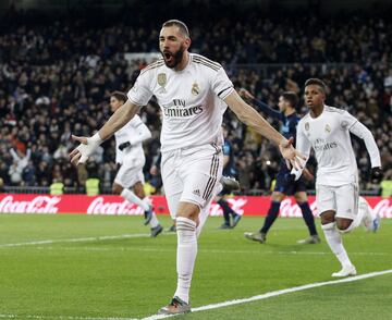 Benzema empató el partido. 1-1.