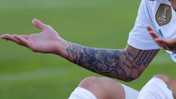 El futbolista del Real Madrid, Theo Hernández, durante un partido.