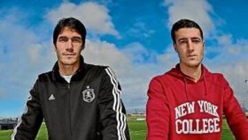 <b>LA MURALLA CÁNTABRA. </b> César Navas y Marcano son los centrales contra los que deberá lidiar el Tanque Pavone. Defensa de altura.