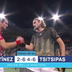 Pedro Martínez no puede con Tsitsipas en Indian Wells y cae eliminado