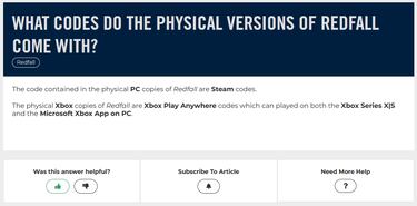 Redfall tendrá edición física en Xbox, pero en la caja no vendrá ningún disco
