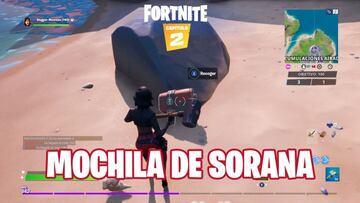 Fortnite Cap&iacute;tulo 2 - Temporada 1 | Desaf&iacute;o de Alter Ego: encuentra el accesorio mochilero escondido en la pantalla de carga de Caos en ascenso mientras llevas el traje Sorana
 