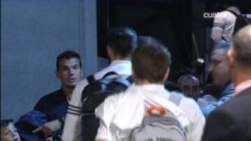 Los hijos de Esteban se quedaron sin foto de recuerdo con Bale