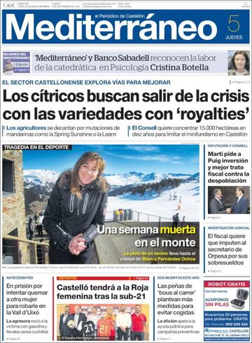 Así ha despedido la prensa española a Blanca Fernández Ochoa
